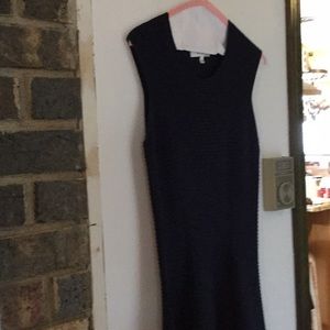 Navy blue sleeveless dress